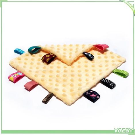 Fafeicy couverture de sécurité pour bébé Serviette d'apaisement pour bébé, couverture de sécurité puericulture coffret Jaune (1/5)
