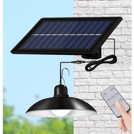 Superhelle 30-LED-Solarleuchte im Retro-Glühbirnen-Design, 3 Helligkeitsstufen, Fernbedienung, weißes Licht, IP65 (1/5)