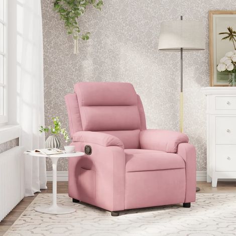 vidaXL Fauteuil inclinable Rose Velours (1/5)