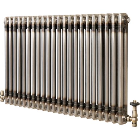 Radiatore 2 Colonne Orizzontale Metallo Grezzo 600 x 1010 mm TRV