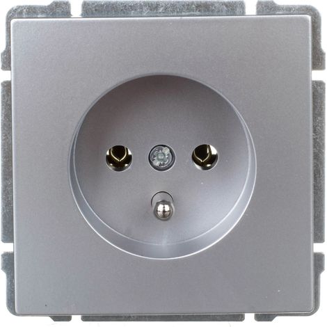 KOS66 Einzelsteckdose mit/ohne Aluminium 664034