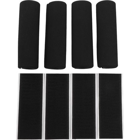 Poignée de guidon avec fermeture auto-agrippante, revêtement en mousse de caoutchouc NBR, protection pour tube de protection pour appareils de fitness, de jardin, de vélo et d'exercice. (1/5)