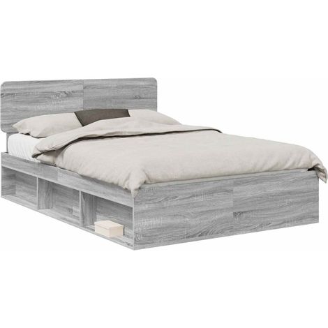 Maison Exclusive - Estructura de cama con cabecera Gris Sonoma 15 (1/5)