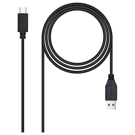 Cavo USB A con USB-C NANOCABLE 10.01.4002 Nero 2 m (1 Unità) (1/4)