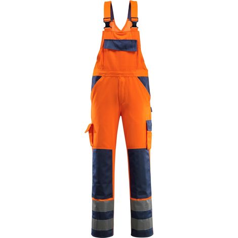 Mascot SAFE COMPETE Warnlatzhose mit Knietaschen Barras Gr. 76C52 orange/marine