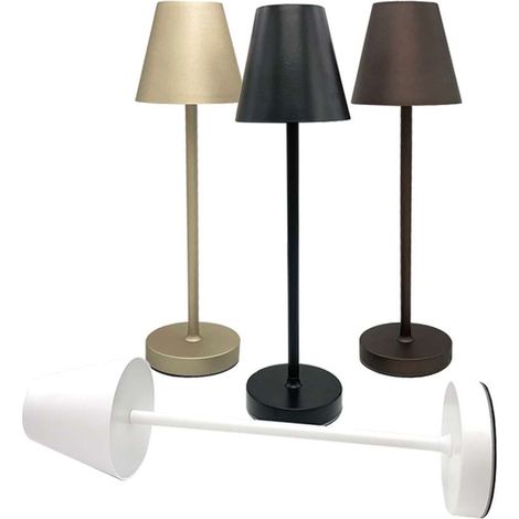 Lampada da Tavolo Touch LED Ricaricabile Luminosità Regolabile 10x34cm