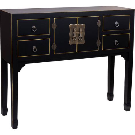 Recibidor de madera de 4 cajones y 2 puertas 95x26x78 (1/5)