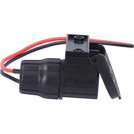 Prise allume-cigare femelle 12V avec support en plastique pour voiture, moto et véhicule automobile (1/5)