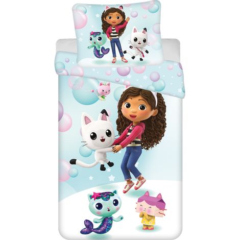 Ensemble de literie pour enfants Gabby's Dollhouse 140 x 200 cm