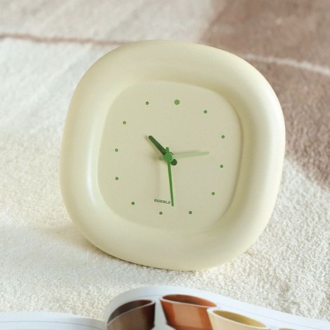 Horloge À Bulles - 171,5 X 176 X 35 Mm - Silencieuse Pour Salon Chambre À Coucher - En Abs - 1 Pièce (1/5)