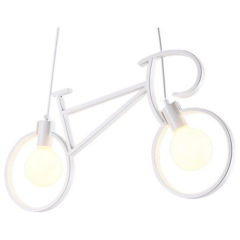 IluminaShop - Lampara de techo Vintage 2L Bicycle White 2XE27 (1/3)