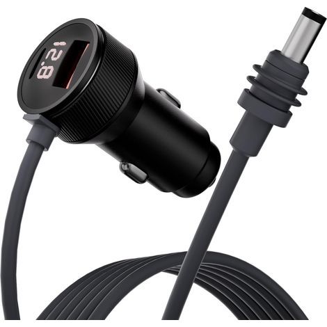 Mini-Autoladegerät, 12-V-Netzteil für Mini Starlink 3m, 12–24-V-Zigarettenanzünderadapter mit USB-Anschluss, Typ-C-Anschluss und Voltmeter, Gleichstromkabel, wasserdichtes Starlink-Kabel (1/5)
