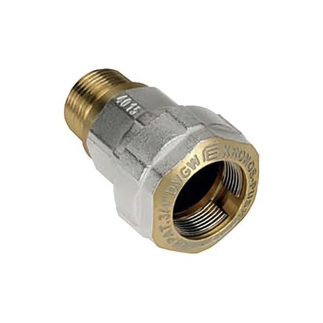 Art. E102 Push Raccordo per tubo di ferro Kronos Push giunto/maschio 1/2" E102N964P