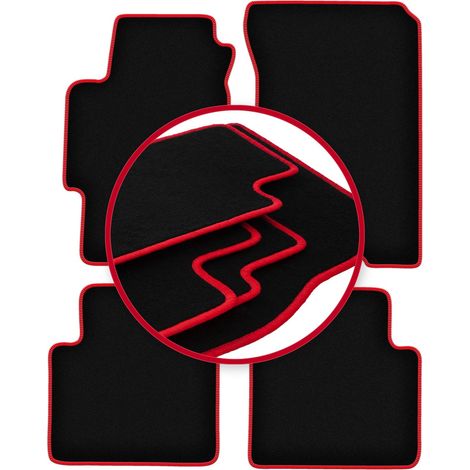 CARLUX-RED Autofußmatten für: Honda Accord VI Kombi, Limousine, Type-R (1997-2002) (1/5)