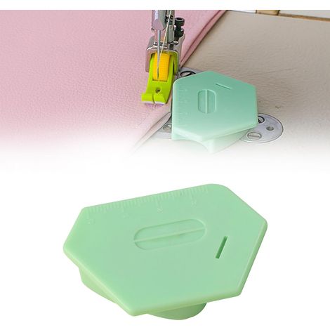 Magnetic Sewing Guide for Sewing Machine, New Improved Versatile Tool, Powerful Polygonal Magnetic Gauge, Multifunctional Polygonal Hem Guide with Scale (Green) (1/5)