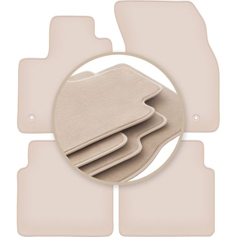 Alfombrillas beige PREMIUM para: Ford Focus MK4 hatchback, sedán, station wagon, Turnier, Turnier Active 2018- (1/5)