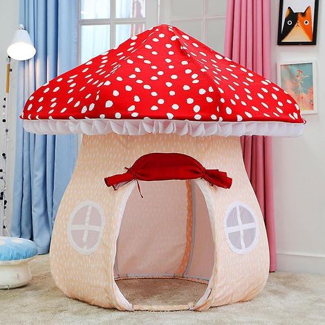 Tente de jeu, cabane de jeux, grande tente château féerique en coton, cadeaux pour filles et garçons (1/4)