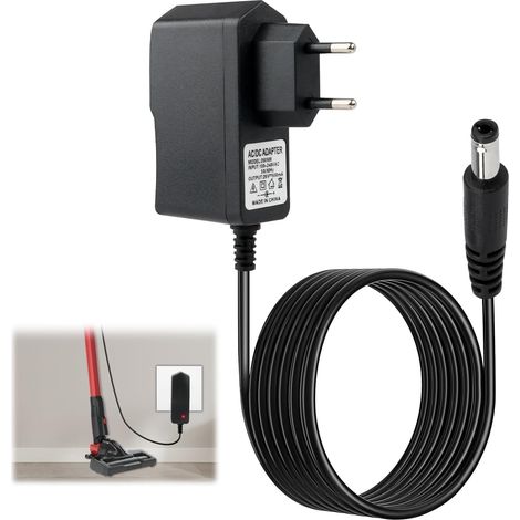 Chargeur 26V 500mA pour Aspirateur 100, Adaptateur d'alimentation pour 100/200/500/700/800 Balai sans Fil HF122RH HF122GPT HF522SFP avec Voyant Lumineux 2 m Cable (1/5)