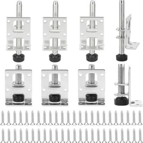 Pieds Réglables  - 55-102mm - Acier Laminé - Charge Max 150kg - Antidérapant (1/5)