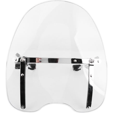 Pare-brise universel pour moto, 22-25 mm, fixation au guidon, compatible avec Honda, transparent (1/5)