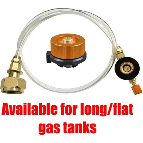 Adaptateur de recharge de propane pour réchaud de camping, adaptateur pour bouteille de gaz plate, équipement de cuisine pour la randonnée et le camping, réchauds de cuisine portables (1/3)