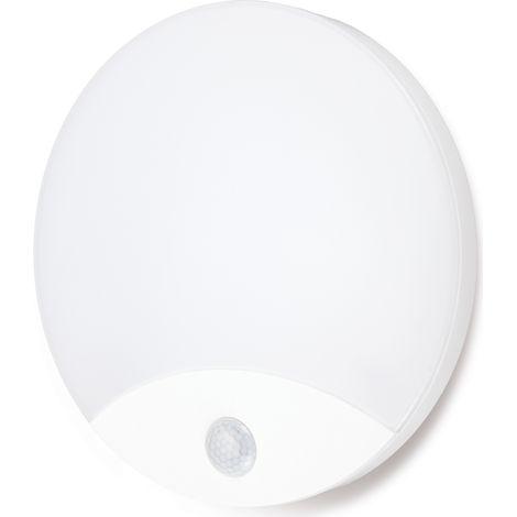 Plafonnier LED rond blanc avec détecteur de mouvement PIR 10 W 4000 K IP44 ORBIS Kobi (1/5)