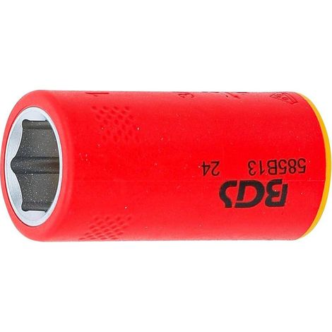 Douille pour Clé VDE Six Pans 10 mm (3/8) - 13 mm - Isolation Sécurisée et Précision, Pro, 1000 V - D-Work