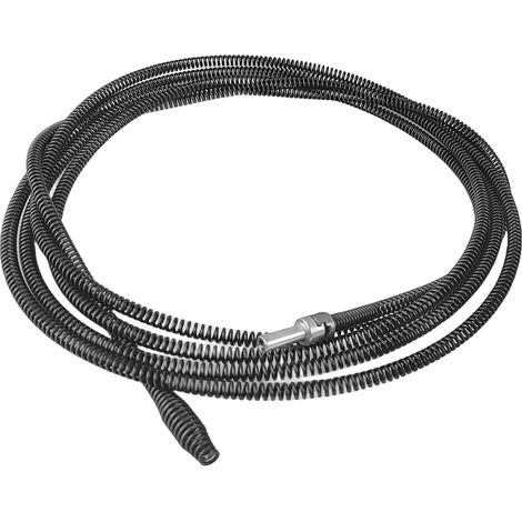 5m Furet Déboucheur Canalisation avec Connecteur pour Perceuse, Tarière à Ressort Flexible pour Débouchage Évier et Nettoyeur Gouttière, Débouchage de Vidange pour Cuisine (1/5)