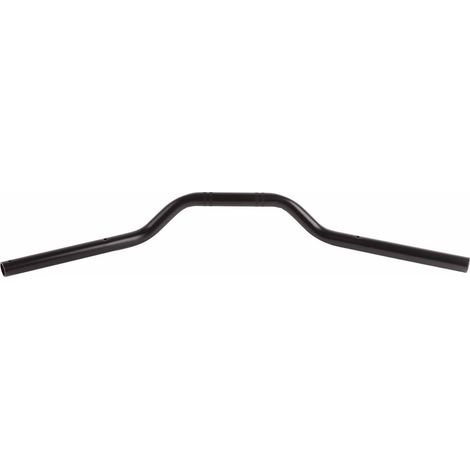 Guidon Tracker en acier 22mm noir, barre de remplacement pour moto, pièce de guidon drag bar. (1/5)