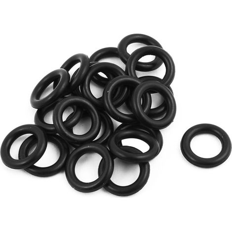 20 pièces noir 12mm x 2,4mm anneaux séparation en caoutchouc O-Form NBR (1/2)