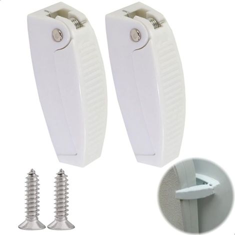 Camper Wedge Door Lock Clip Latch Closures Door Stop Door Window Plastic Holder Catch - for Motorhome, Trailer, Travel, Luggage, 2 Pieces Door Stop Blind YMYNY (1/4)