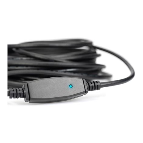 Digitus Câble USB USB 3.2 Gen1 (USB 3.0) USB-A mâle, USB-A femelle 10.00 m noir blindé, blindage double DA-73105 Y258952 (1/6)