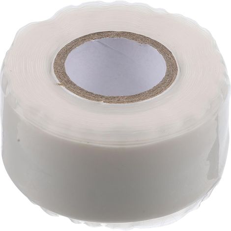 Ruban de réparation fuites, 1 rouleau caoutchouc silicone blanc (1/5)