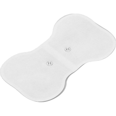 Électrodes de massage réutilisables en tissu non tissé doux et respirant, patchs de thérapie pour appareil de massage lombaire, électrodes adhésives pour tens, lot de 2, confortables et flexibles. (1/5)
