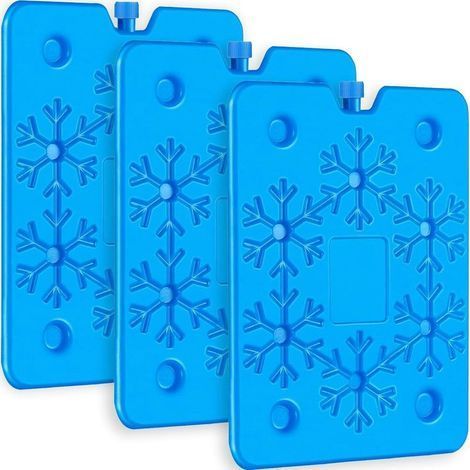 Lot de 3 Pain de Glace 800ml pour Glacière, Ultra-Plats 1,5cm & Anti-fuites – Éléments réfrigérants réutilisables pour Camping, Pique-Nique, pêche – Froid Longue durée, BPA Free (1/5)