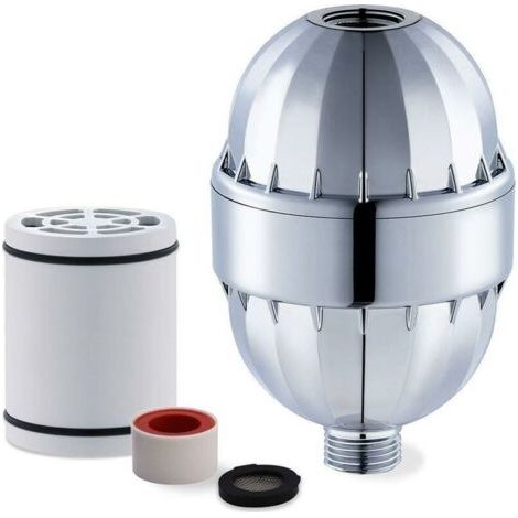 Filtre Anti Calcaire Douche,Filtre à Douche à 15 étage avec Vitamine C et Haute Pression,Adoucisseur d'Eau élimine le Chlore et les Métaux lourds,Revitalisant la Peau Cheveux Ongles