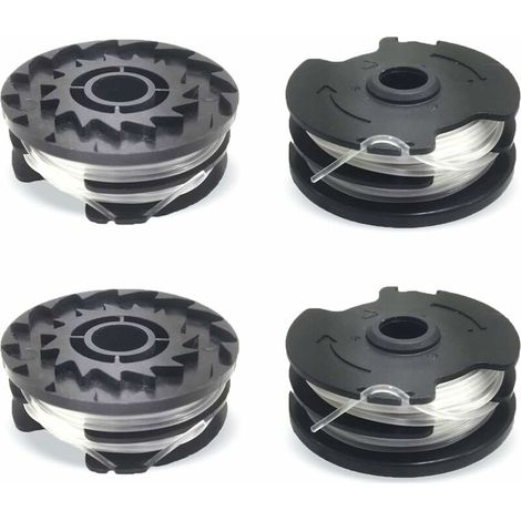 DPZO 4pcs bobines de Fil de Rechange pour LIDL Parkside, Fil de Nylon de Rechange pour Coupe-Bordures LIDL Parkside, Coupe-Bordures PRTA 20-Li A1,B2,C3,PRT 550 A1,A3,PRT 300 A1-2 x 4 m 1,6 mm-DPZO (1/5)