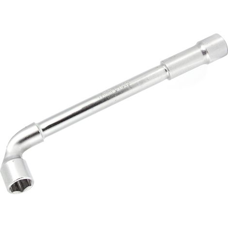 Clé à pipe double coudée en acier chrome vanadium type L, outil de réparation 17mm (1/5)