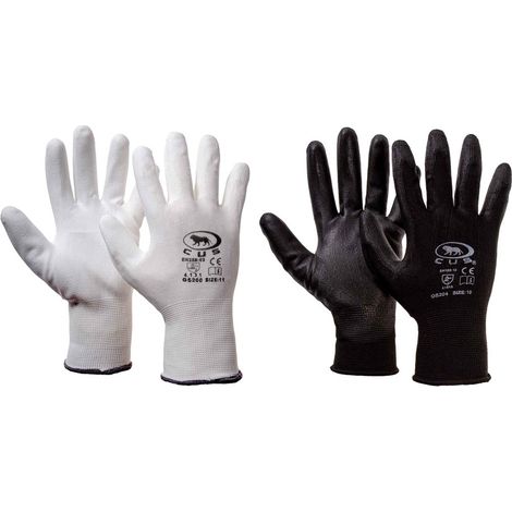 GUANTI POLIESTERE / POLIURETANO Tg. 10 (XL) - palmo nero