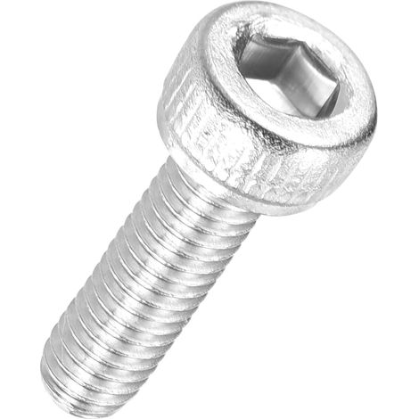 100Pcs Vis à Tête Cylindrique à Six Pans Creux M3-0.5 x 10mm Douille Allen Entièrement Filetée en Acier Inoxydable 304 pour Moteur Électrique, Impression 3D, Argenté (1/5)