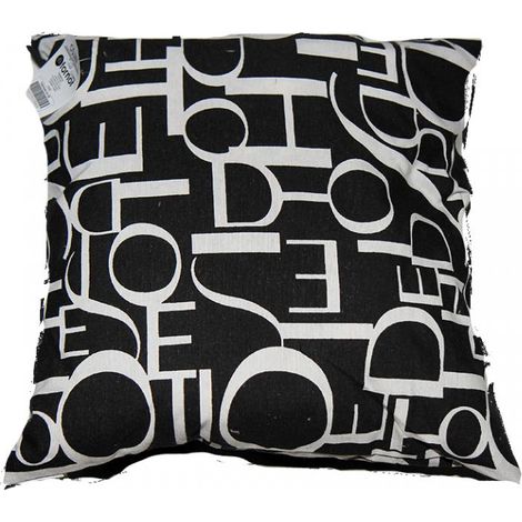 Coussin ''Lettres Noir'' 40 x 40 cm (1/2)