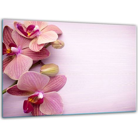Tagliere in vetro temperato 30x22 cm con decorazioni floreali (1/5)