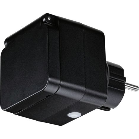Paulmann Außen-Zwischenstecker Zigbee Typ EF-CEE 7/7 schwarz IP44 (1/3)