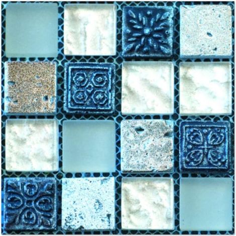 Lot de 20 carreaux muraux adhésifs pour salle de bain, cuisine, salle de bain, chambre à coucher, salon, escaliers - 10 x 10 cm