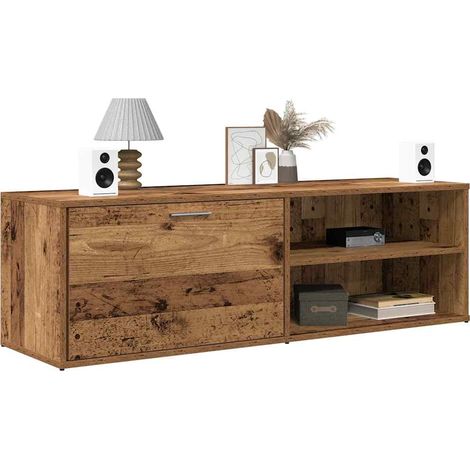 TV-Schrank Altholz-Optik 120x34x37 cm Holzwerkstoff