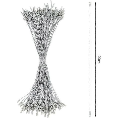 100 décorations de Noël à suspendre, ruban, guirlande, boules, pendentifs, cordes, décorations de Noël pour la maison, emballage cadeau, étiquette argentée (1/5)