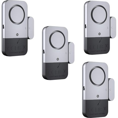 Tragbarer Tür- und Fensteralarm, 120 dB Türalarm, magnetischer Türstreifen, Sicherheitssensor für Zuhause, einfach zu montieren und zu demontieren, LED-Anzeige, Diebstahlschutz