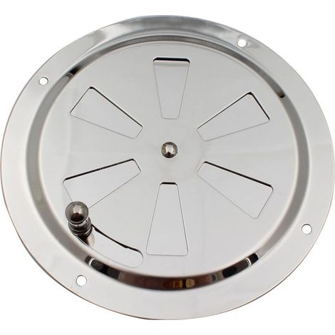 Grille de ventilation ronde, grille d'évacuation, ouverture de ventilation ronde, conduit, moustiquaire, plaque de ventilation, 12,5 cm (5 pouces) en acier inoxydable 316 (1/5)