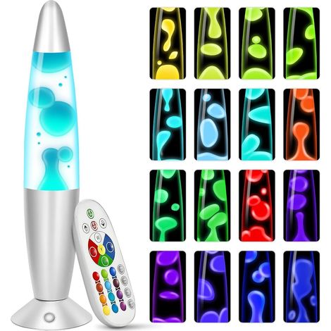 Lampe multicolore mouvement liquide Lampe Ambiance – 13.5in Décor de Bureau Cinétique Anti-Stress, LED Éco-Responsable avec Télécommande, Art Cinétique Artisanal pour Détente/Bureau/Cadeau (1/5)