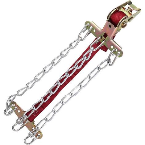3 chaînes à neige pour pneus de camion et voiture (235-265)-42X12CM-Silver (1/3)